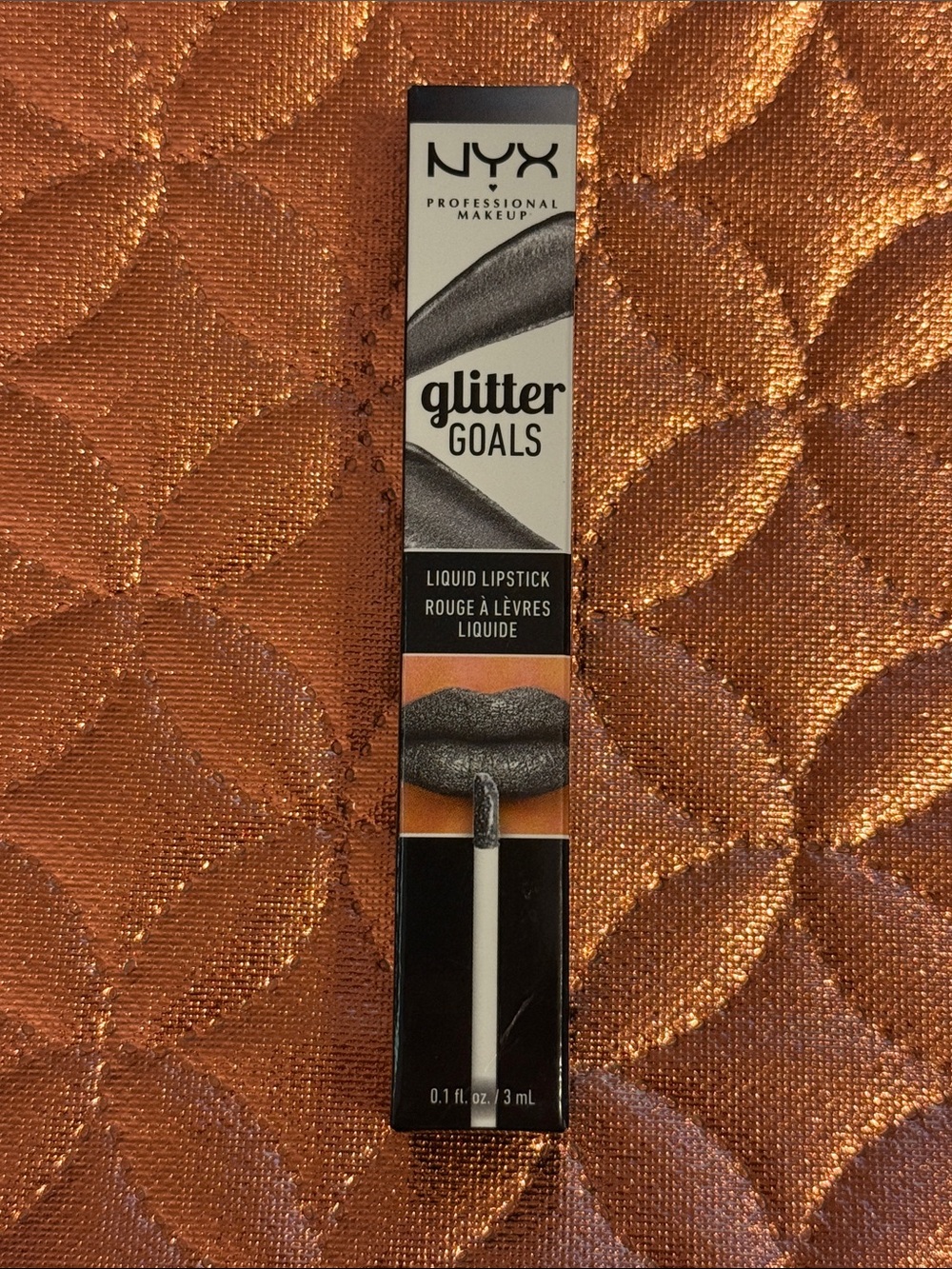 🌻 NYX Glitter Goals Liquid Lipstick in Alienated Gray NWT